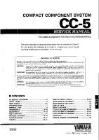 Yamaha CC-5 - Service Manual 